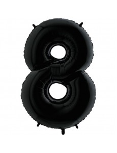 Balão Número 8 Preto
